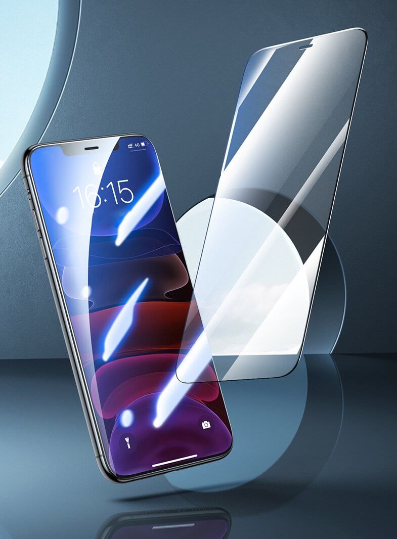 Heldekkende skjermbeskytter i herdet glass til iPhone | 1+2 gratis