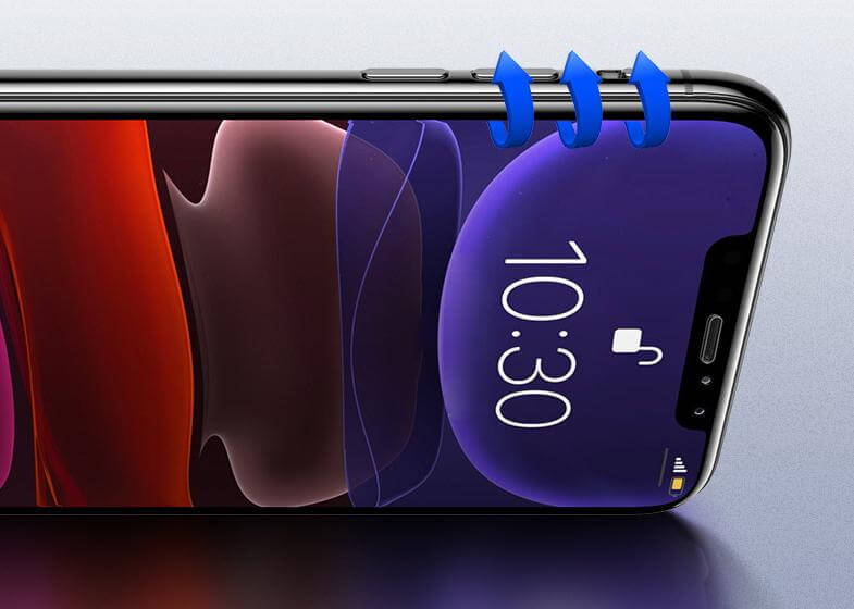 Heldekkende skjermbeskytter i herdet glass til iPhone | 1+2 gratis
