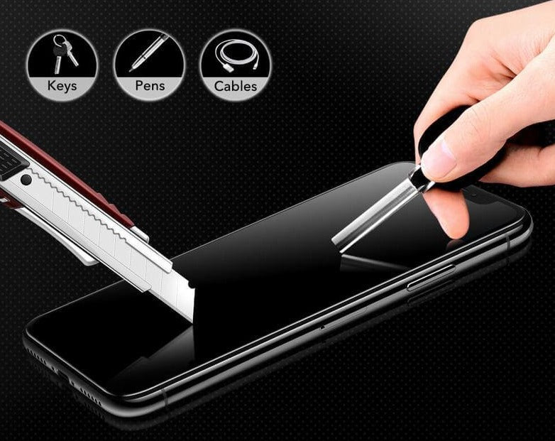 Heldekkende skjermbeskytter i herdet glass til iPhone | 1+2 gratis