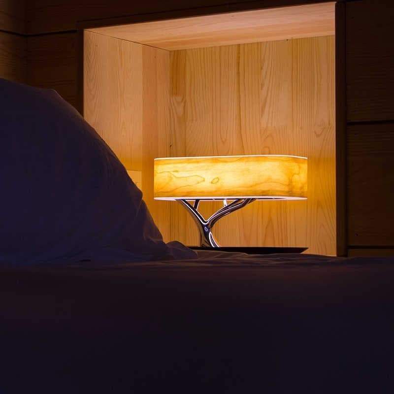 Moderne trebordlampe
