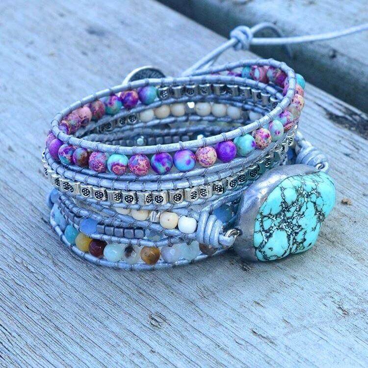 Helbredende turkis beskyttende armbånd