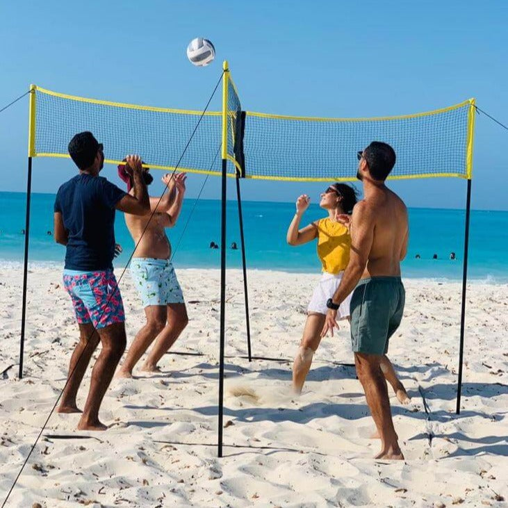 Firesidig nett til crossvolleyball